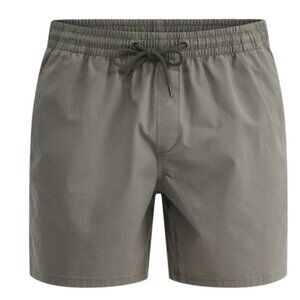 No Boundaries Men's & Big Men's Cotton Twill 6" Shorts GREEN